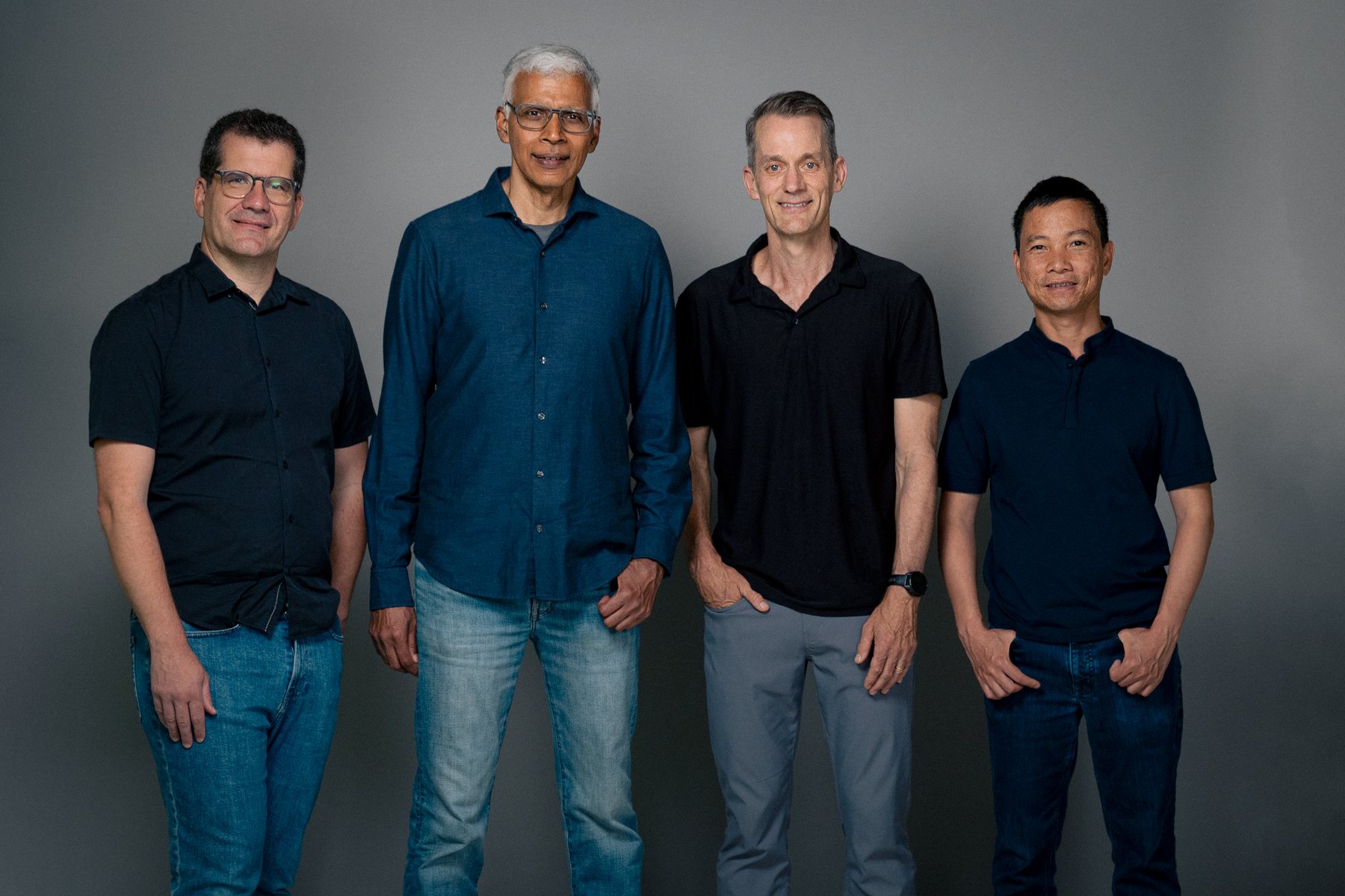 Discovery Loop's four founders. From left: Oriol Vinyals, Sanjay Ghemawat, Jeff Dean, Quoc Le